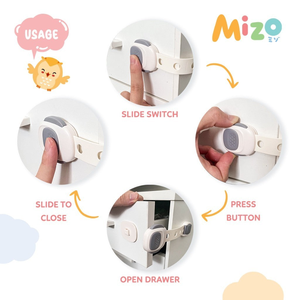 MIZO Multipurpose Child Safety Strap Pengaman Multifungi Laci Lemari