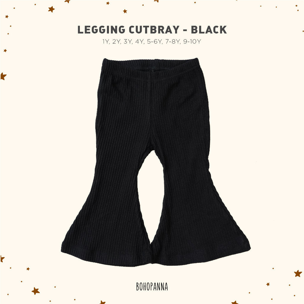 BOHOPANNA - CUTBRAY LEGGING PANTS - MONOCROM - LEGGING RIB - LEGGING - Celana Anak