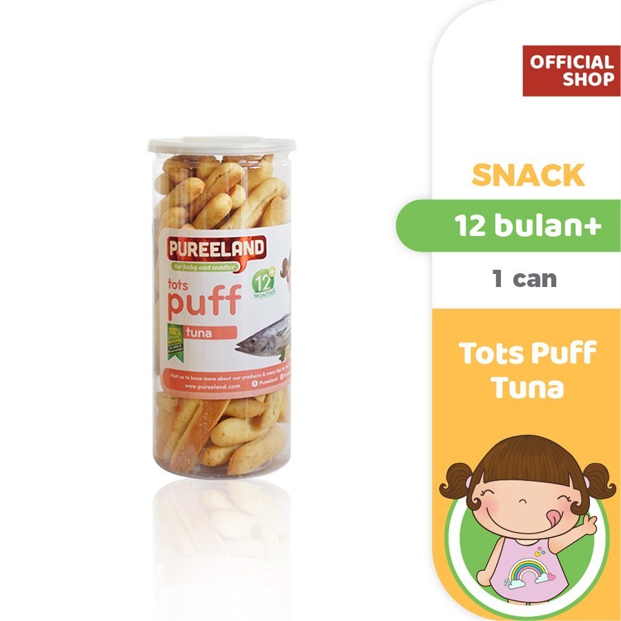 Pureeland Soes Mini MPASI / Baby Puff / MPASI Bayi Organik / Makanan Bayi / Snack Bayi