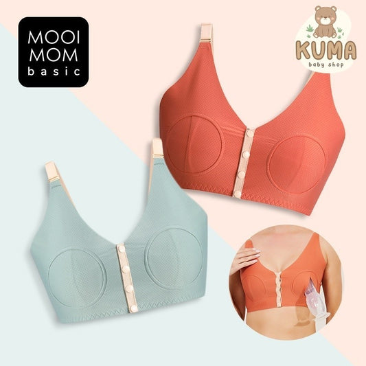 Bra Menyusui & Hamil | MOOIMOM Basic Front Buckle Hands Free Pumping Bra