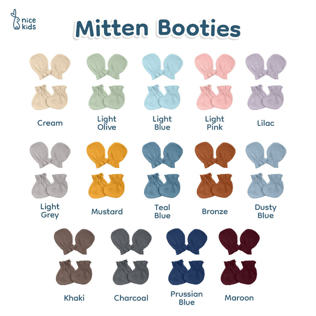 Nice Kids - Mitten Booties (Sarung Tangan & Kaos Kaki Bayi)