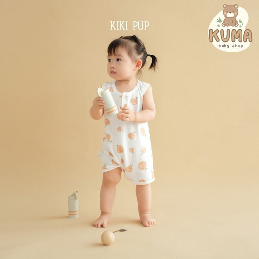 KIKI PUP - Sleeveless Romper  (Tropical Fruits) - Jumper/Playsuit/Baju terusan bayi polos