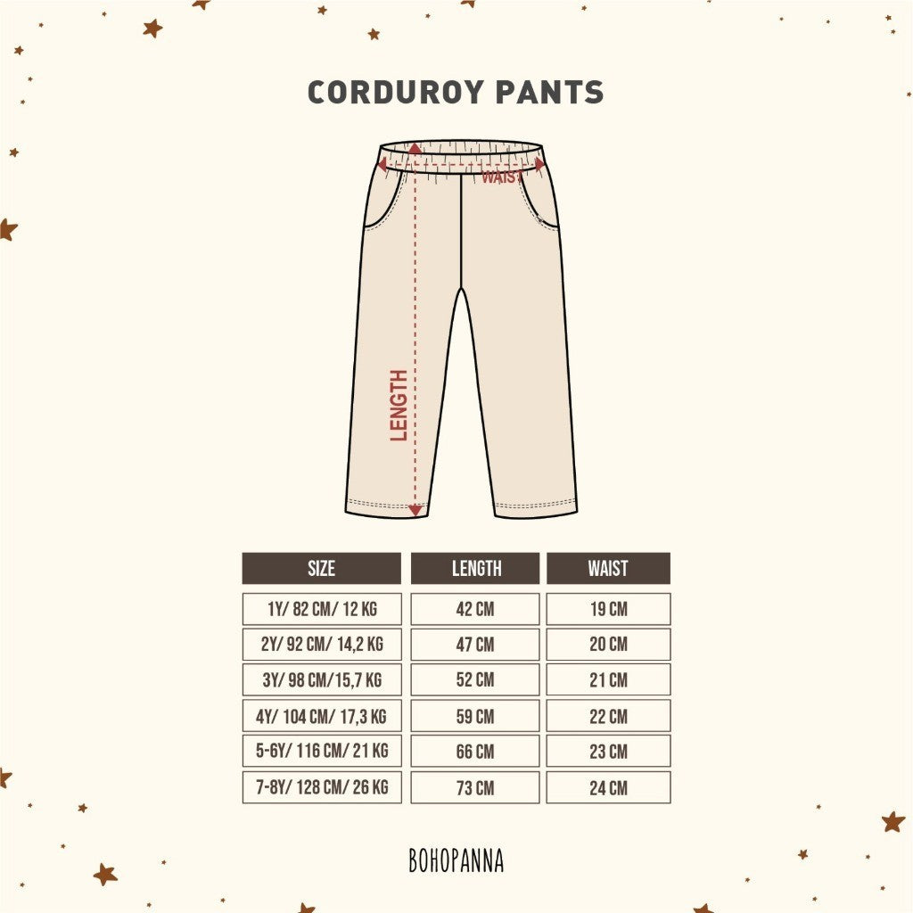 BOHOPANNA - CORDUROY PANTS - Celana Anak Laki-Laki