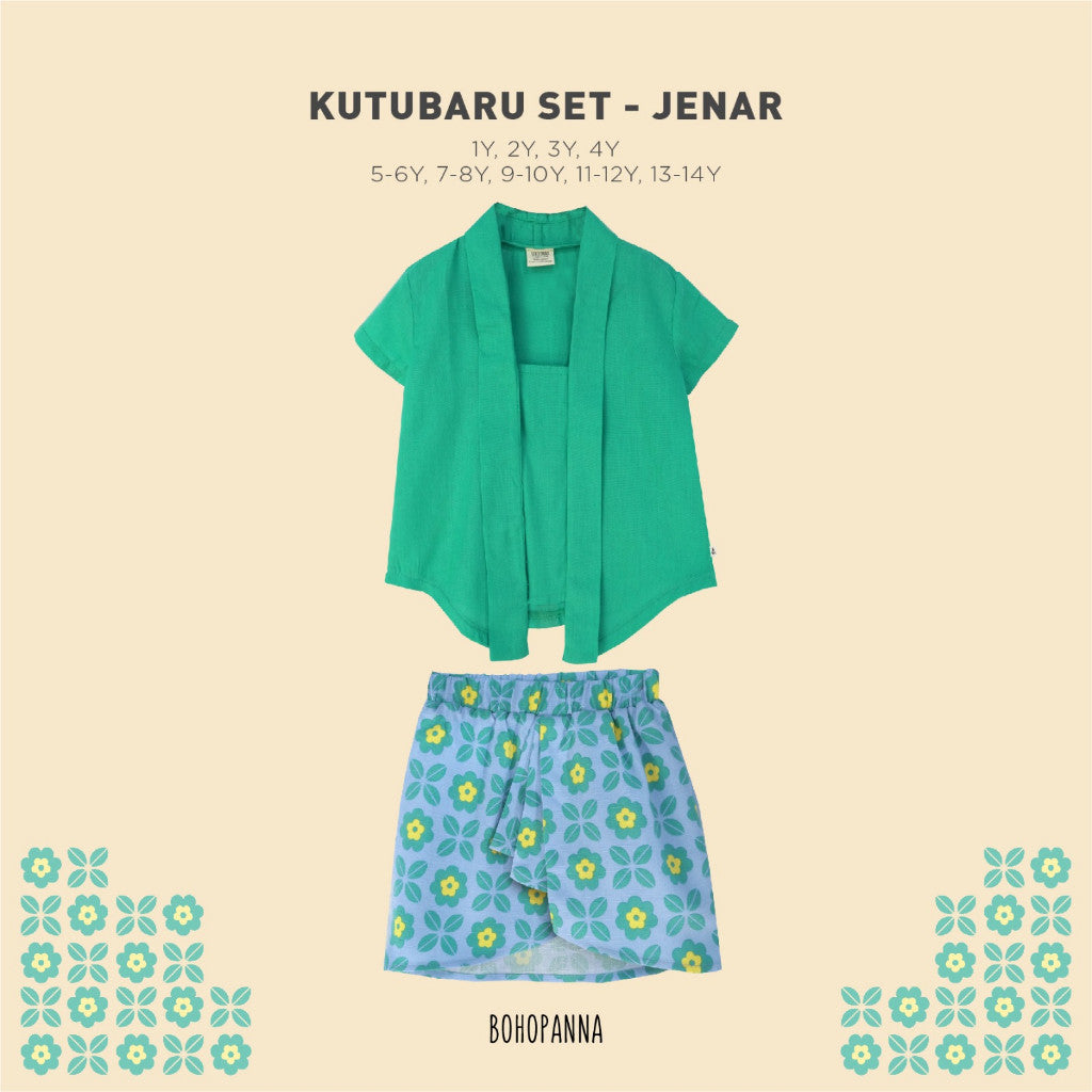 BOHOPANNA - KUTUBARU SET - KUTU BARU - BATIK - Setelan Batik Anak Perempuan