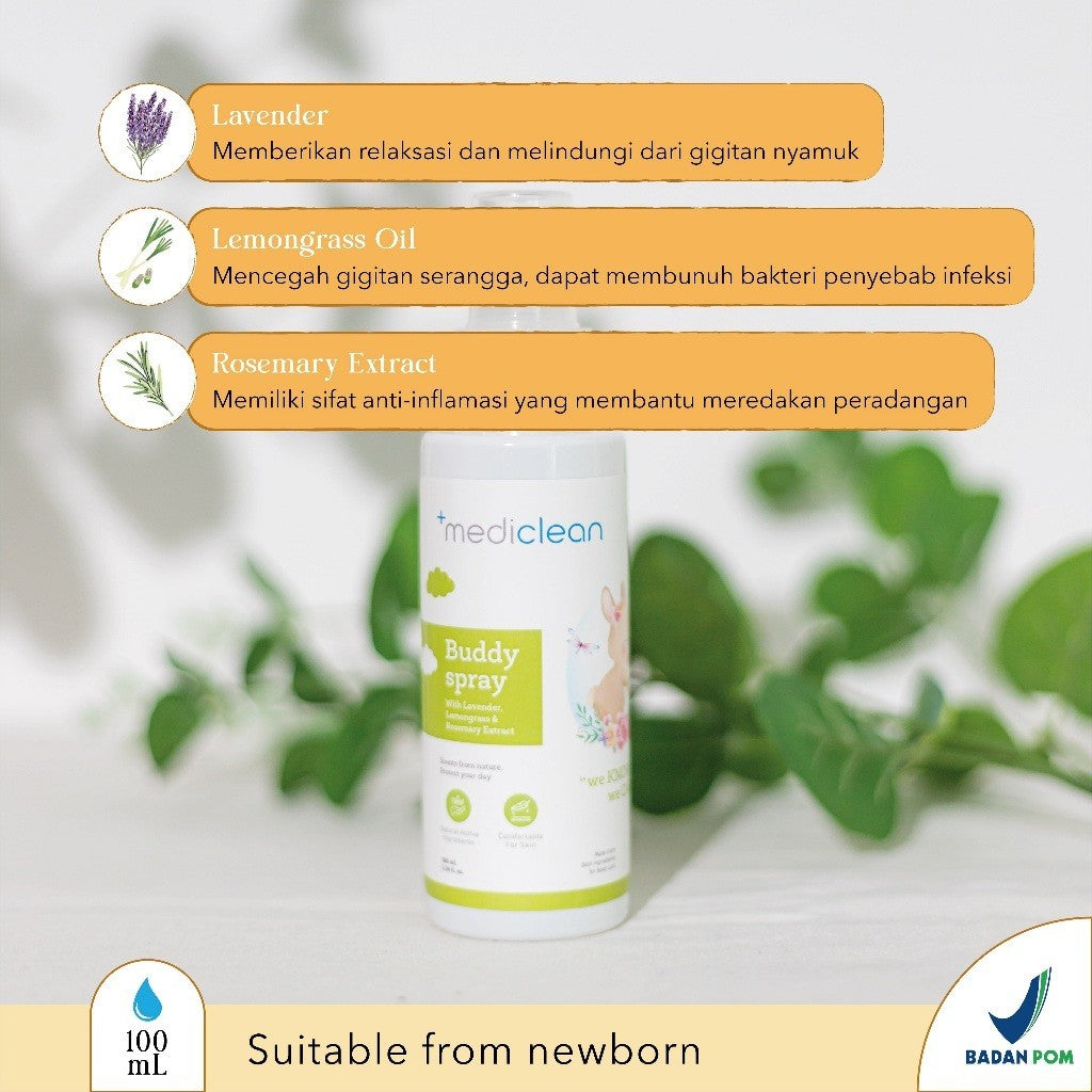 Mediclean Buddy Spray - Spray Anti Nyamuk Anak Dewasa