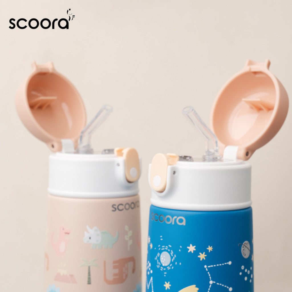 SCOORA Zoy Botol Minum Stainless Anak Dengan Sedotan Tumbler 480ml
