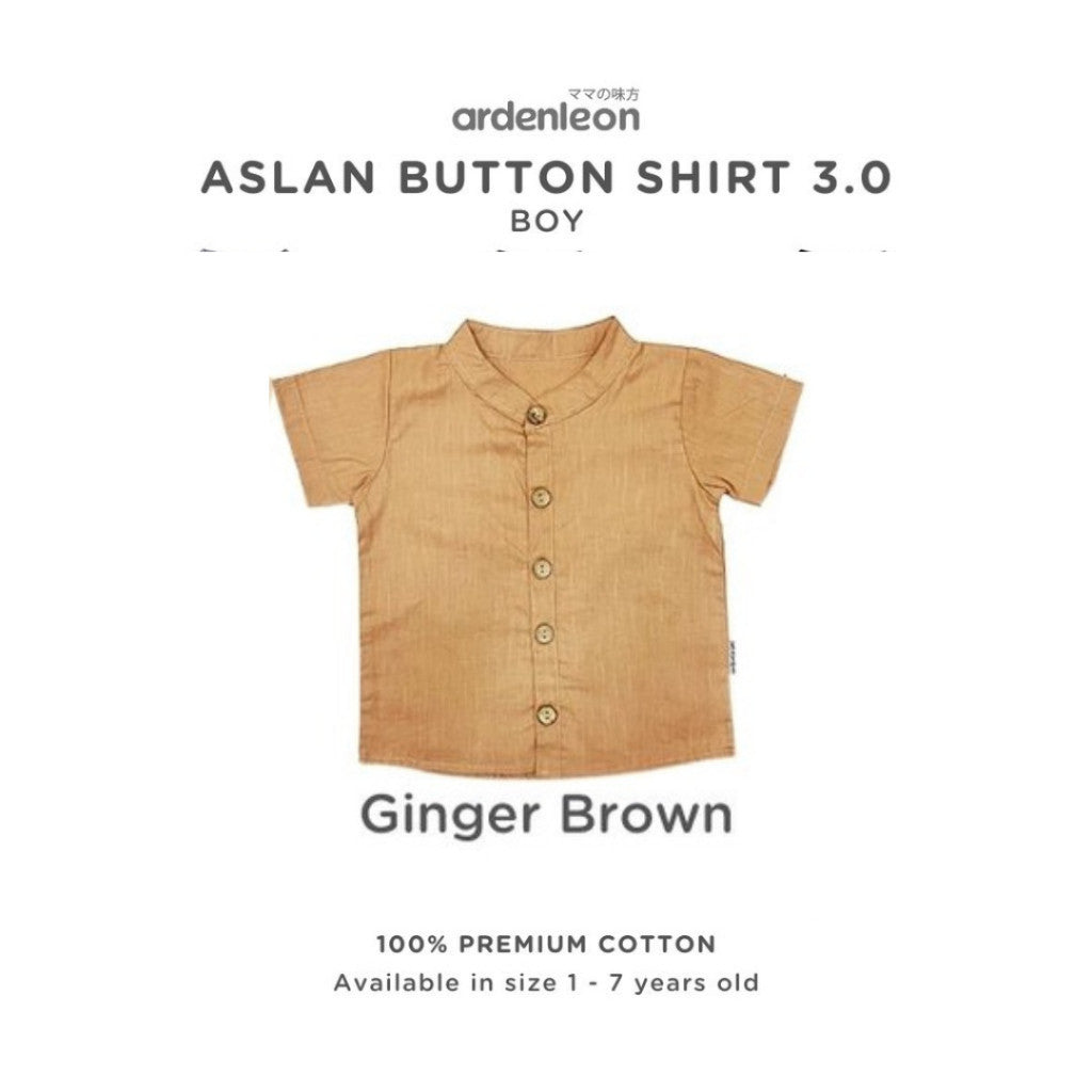 Ardenleon Kemeja Anak Laki Boy Aslan Button Shirt 3.0