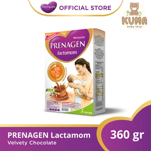 PRENAGEN LACTA VELVETY CHOCO 360GR | PELANCAR ASI | ASI BOOSTER