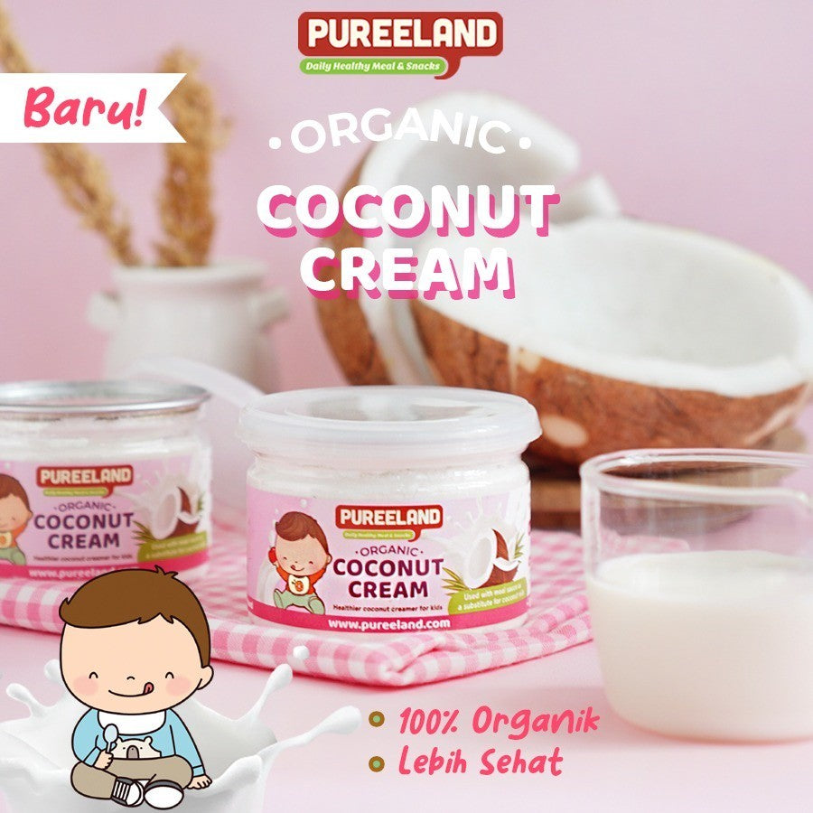 Pureeland Organic Coconut Cream / Krim Kelapa MPASI Organik / Bumbu MPASI / Bahan MPASI / Makanan Bayi