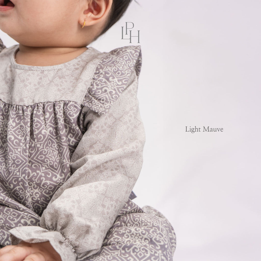 Little Palmerhaus 0-12 Bulan Mahari Baby Gamis / Gamis Bayi Baju Raya / Dress Lebaran Bayi Perempuan Family Series CBKS