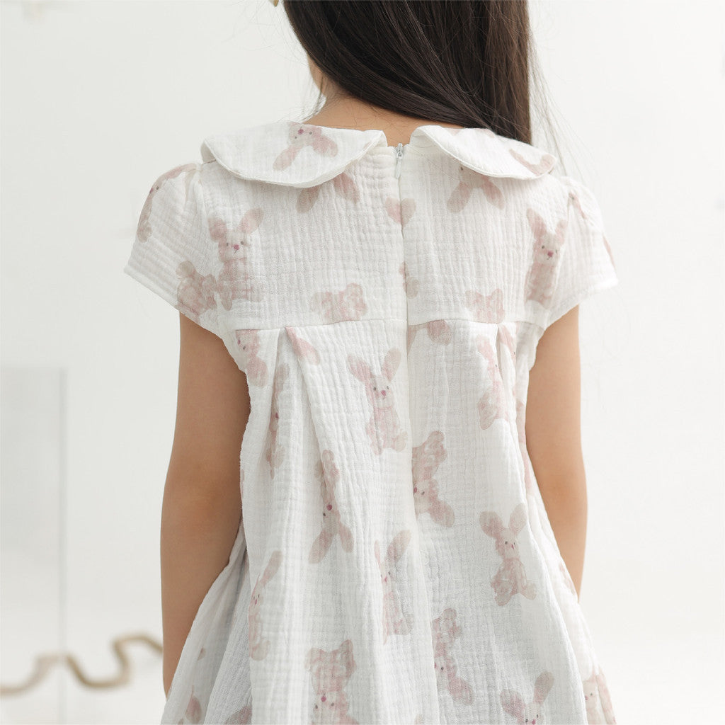 Harlow Kids - Kath Dress/Dress Anak Perempuan/ Dress Lengan panjang/ Dress Anak Korea