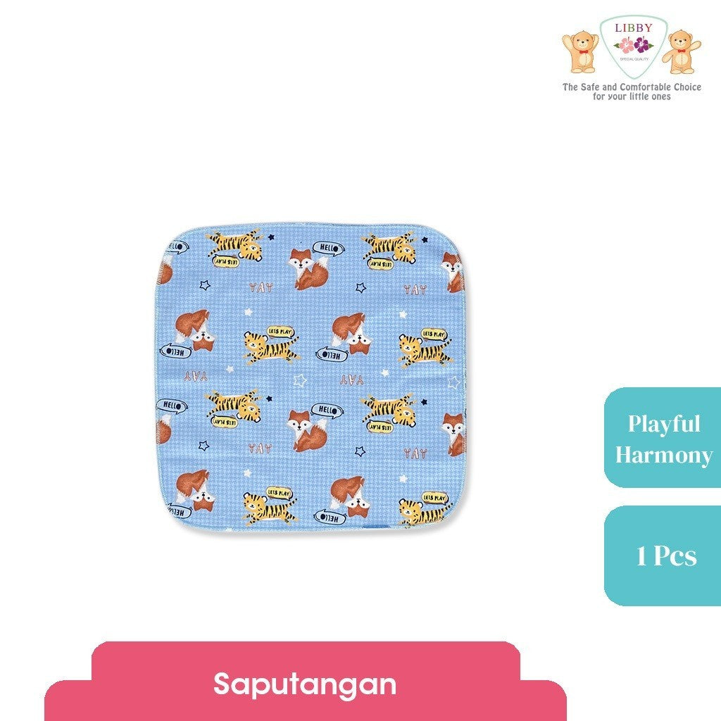 LIBBY Saputangan/Selampai/Lap Motif Playful Harmony (1 pcs)