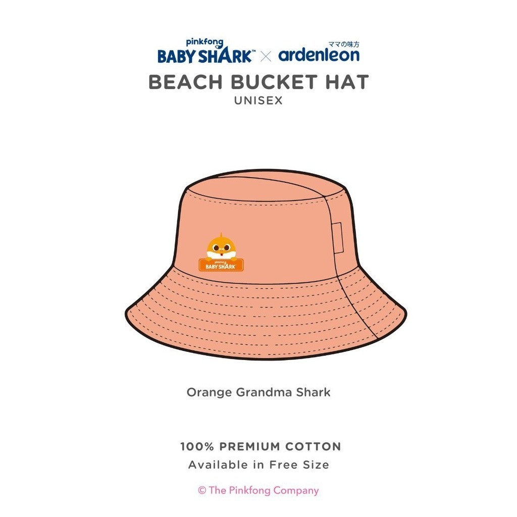 Ardenleon Topi Anak Pinkfong Baby Shark Bucket Hat