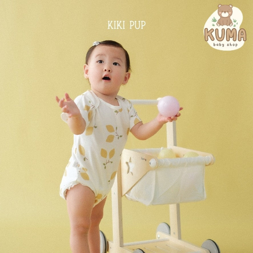 KIKI PUP - Short Sleeve Bodysuit  (Tropical Fruits)  - Jumper/Onesies/Baju terusan bayi polos