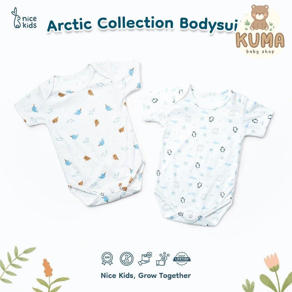 Nice Kids - ARCTIC COLLECTION Baby Bodysuit (Unisex Onesie 0-18 Bulan) Jumper Romper Baju Anak Bayi Newborn Pattern Motif