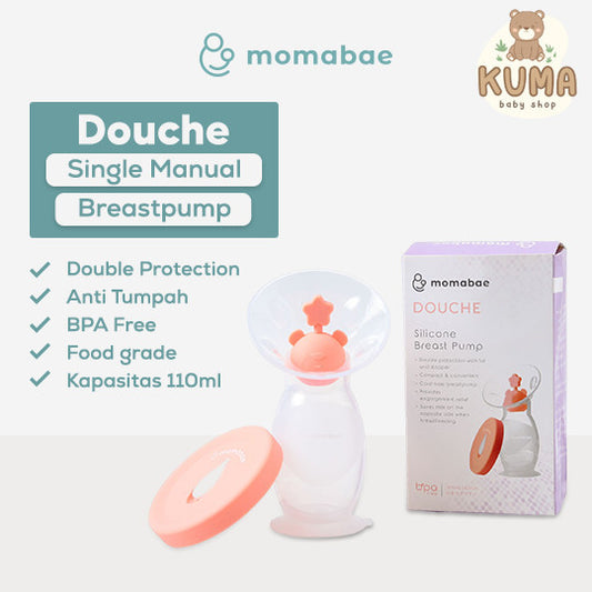 MOMABAE -  DOUCHE Silicone Breastpump Premium Pack Pompa ASI Silikon Ibu Menyusui