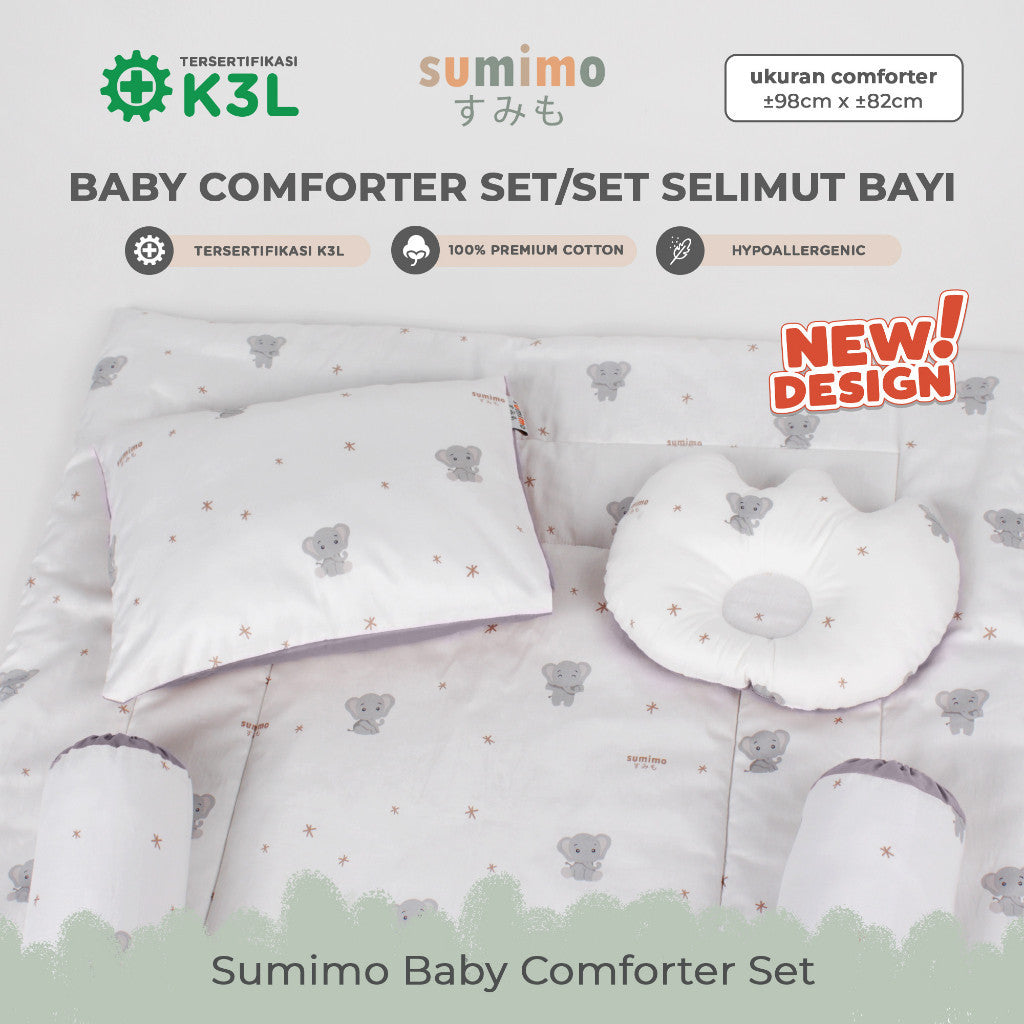 Sumimo Baby Comforter Set Paket Selimut Bantal Guling Bayi