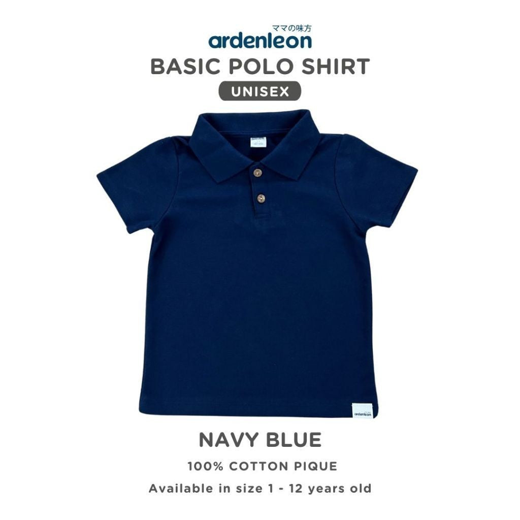 ARDENLEON Kaos Kemeja Polo Anak Basic Polo Shirt 1 - 5 Tahun