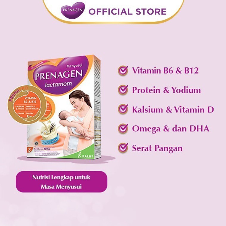 PRENAGEN LACTA FRENCH VANILLA 360GR | PELANCAR ASI | ASI BOOSTER