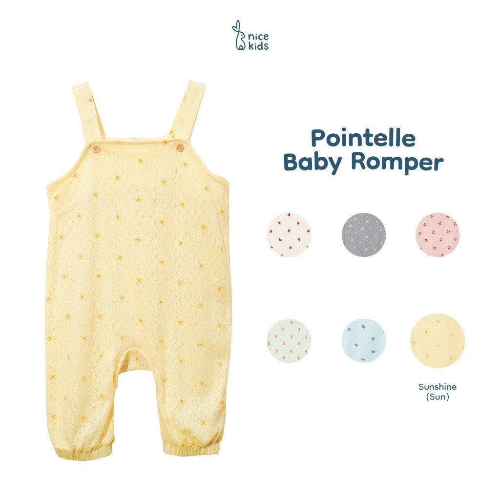 Nice Kids - Pointelle Baby Romper (Jumper Bayi New Born Unisex 0-12 Bulan)