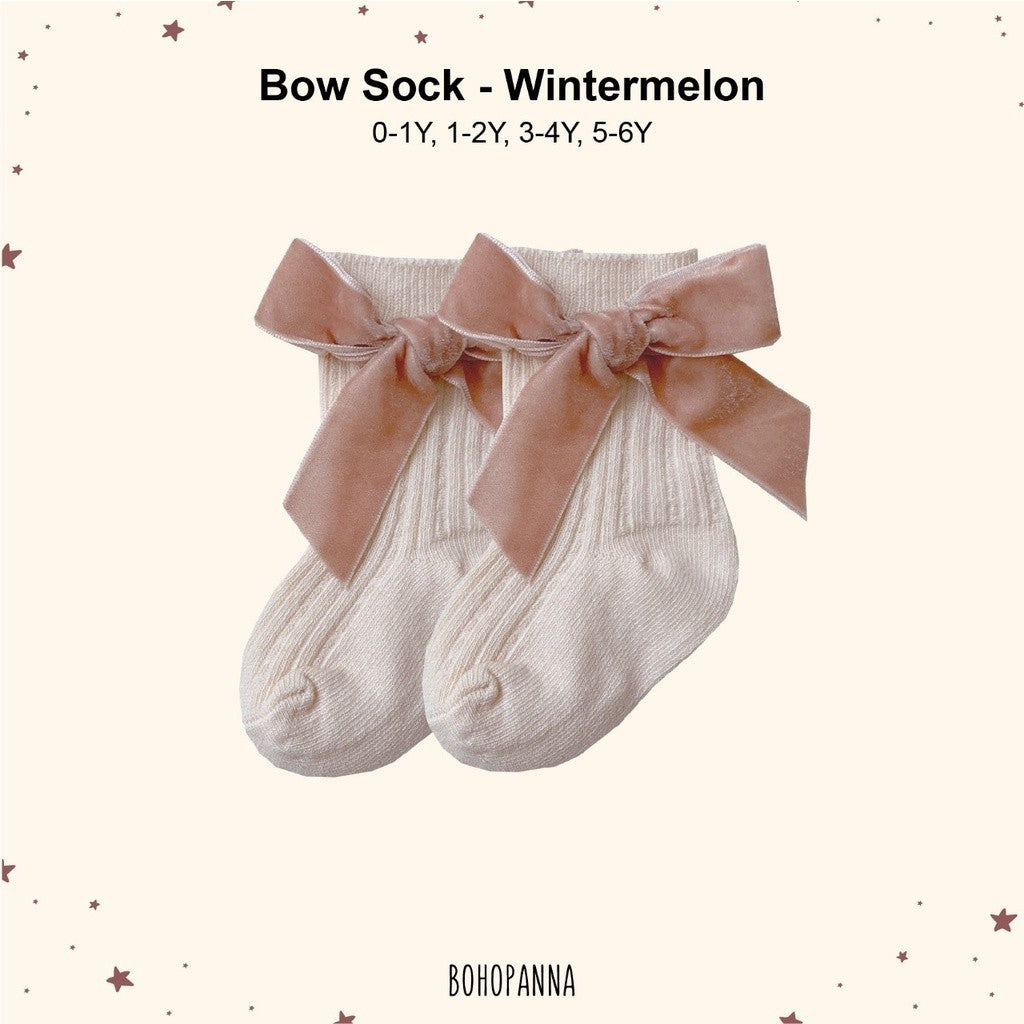 BOHOPANNA - BOW SOCK - Kaos Kaki Bayi Anak Perempuan