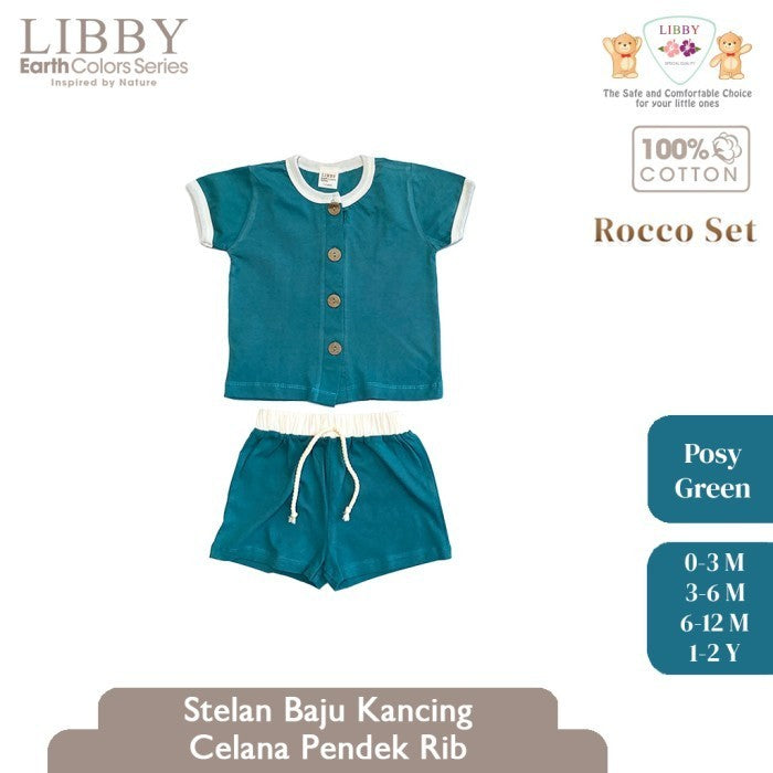 LIBBY Earth Stelan Rocco Set Pendek Celana Pendek Seri 2 (1stel/pack)