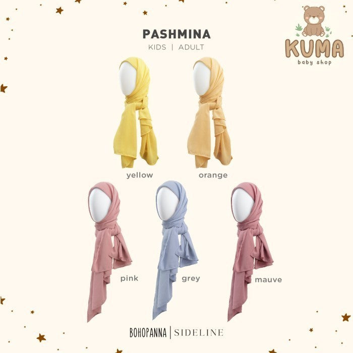 BOHOPANNA - BOHOPANNA X SIDELINE PASHMINA - JILBAB