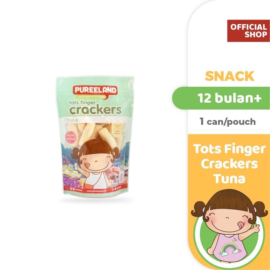 Pureeland Baby Finger Crackers Tuna / MPASI Bayi Organik / Makanan Bayi / Snack Bayi