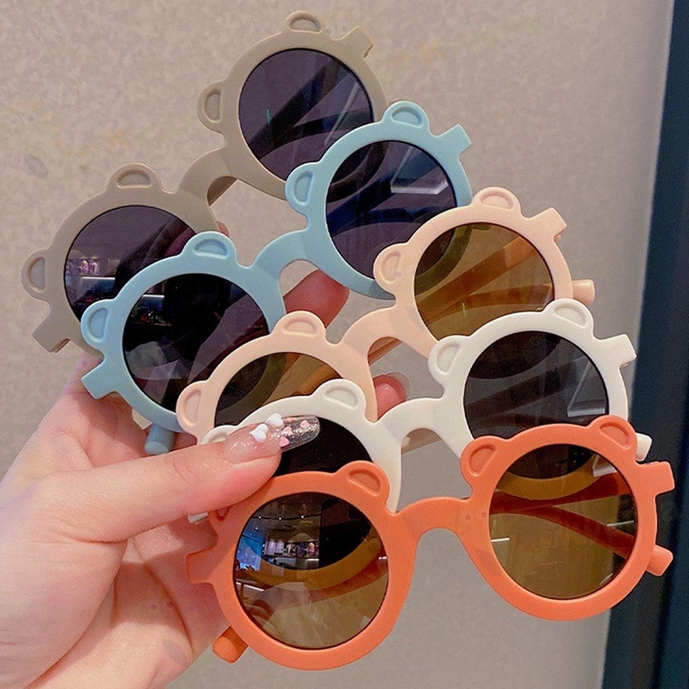 Kyopta Kacamata anak bentuk telinga beruang Kacamata hitam anak import kids sunglasses