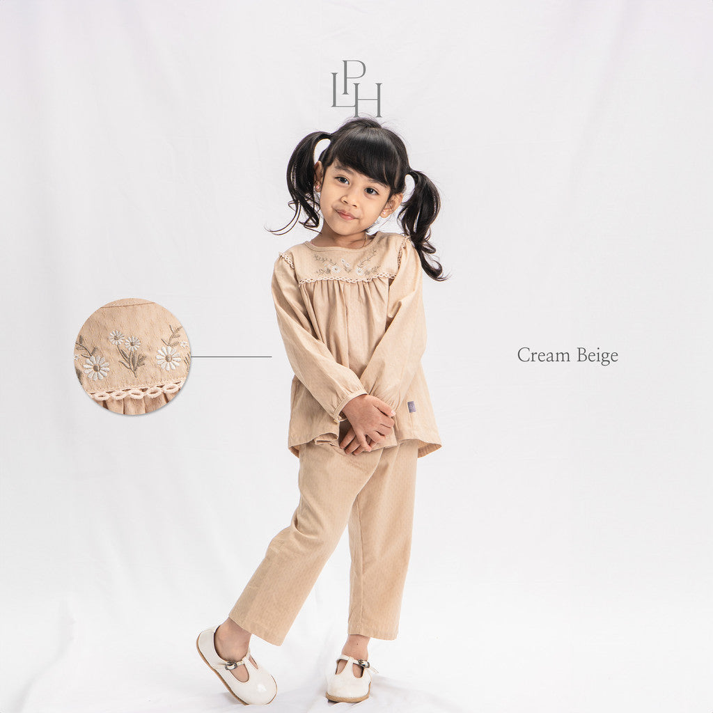 Little Palmerhaus - Baju Lebaran 2025 - Yarra Girl Attire Set (Setelan Tunik Anak Perempuan Usia 1-6 Tahun)