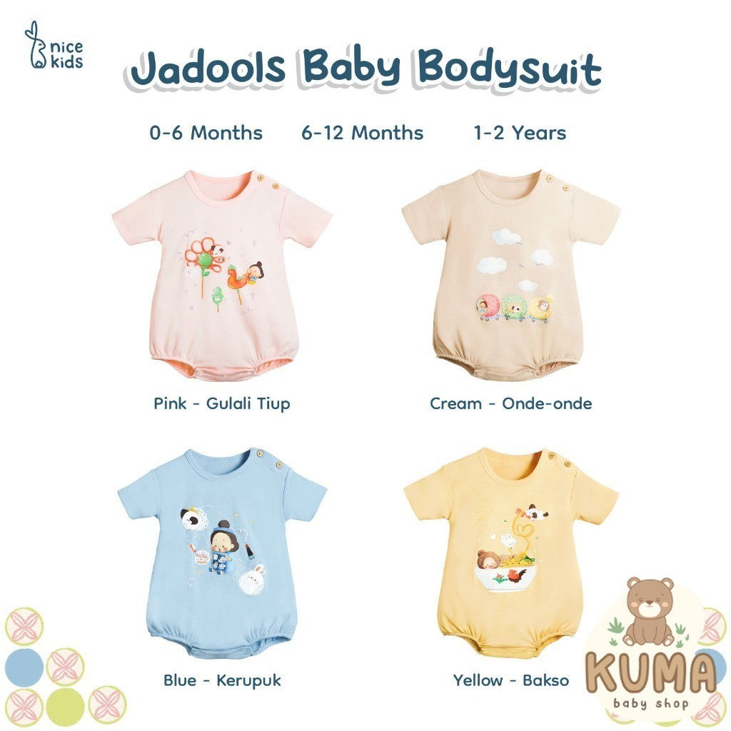Nice Kids X Reejools - Jadools Baby Bodysuit (Baju Bayi One Piece Jumper Bayi)
