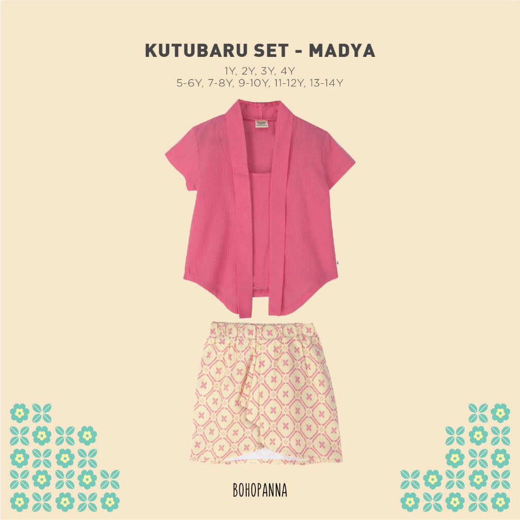 BOHOPANNA - KUTUBARU SET - KUTU BARU - BATIK - Setelan Batik Anak Perempuan
