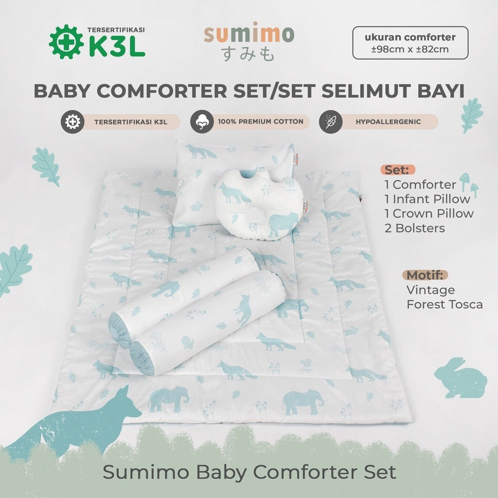 Sumimo Baby Comforter Set Paket Selimut Bantal Guling Bayi