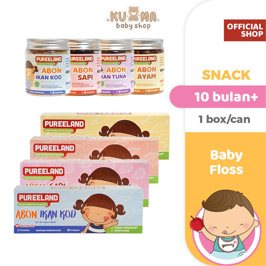 Pureeland Baby Floss / MPASI Bayi Organik / Makanan Bayi / Snack Bayi