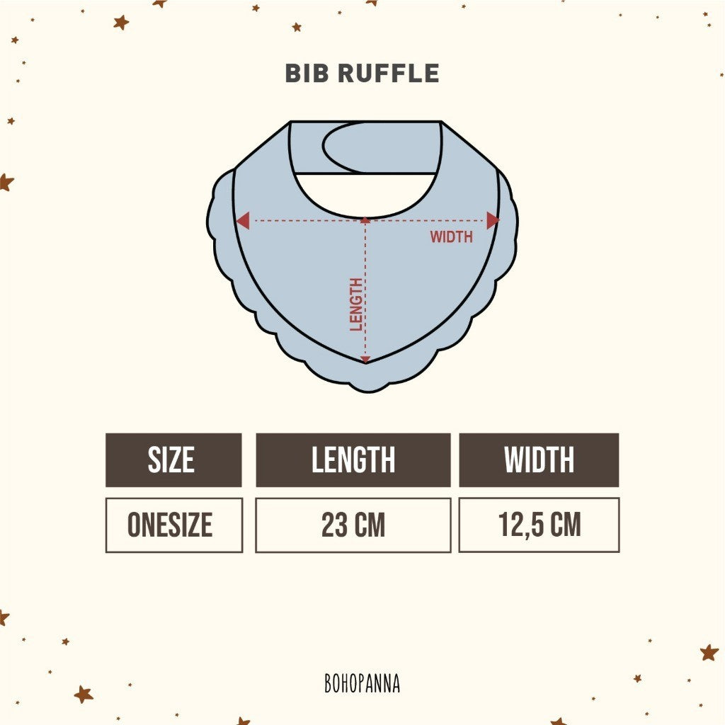 BOHOPANNA - BIB RUFFLE - Slabber Bayi