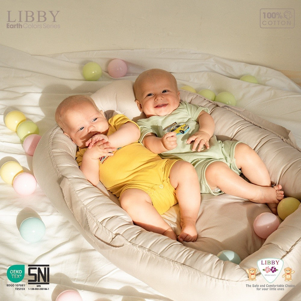 LIBBY Earth Jumpsuit Playsuit Bayi & Anak Laki-laki Flynn Romper Sablon 0-2 Tahun (1 STEL) Terusan bayi Bodysuit
