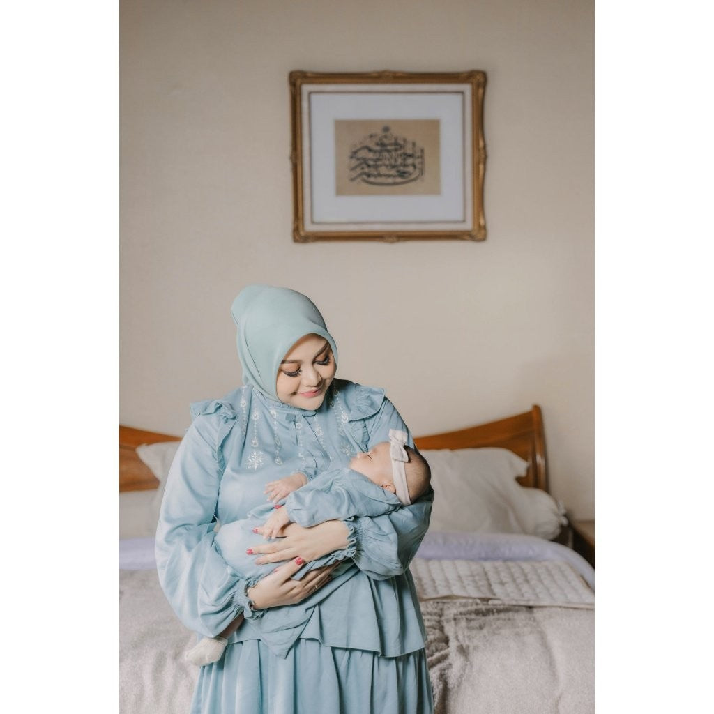 BOHOPANNA - RAYA COLLECTION - ZAHRA BABY DRESS - Dress Muslim Anak - Baju Muslim Anak Perempuan - Dress Anak Perempuan