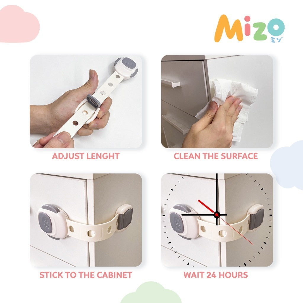 MIZO Multipurpose Child Safety Strap Pengaman Multifungi Laci Lemari