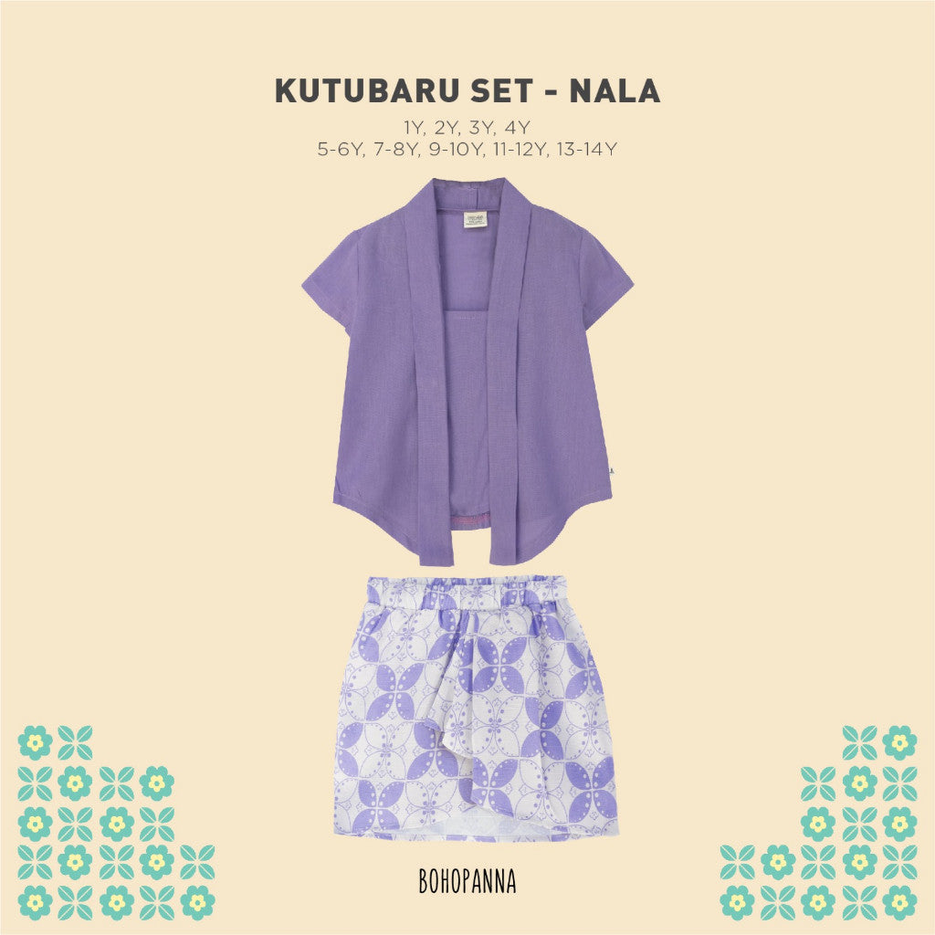 BOHOPANNA - KUTUBARU SET - KUTU BARU - BATIK - Setelan Batik Anak Perempuan
