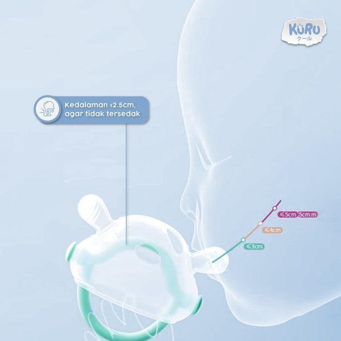 Kuru ST1 Baby Liquid Silicone Hand Teether - Gelang Gigitan Bayi