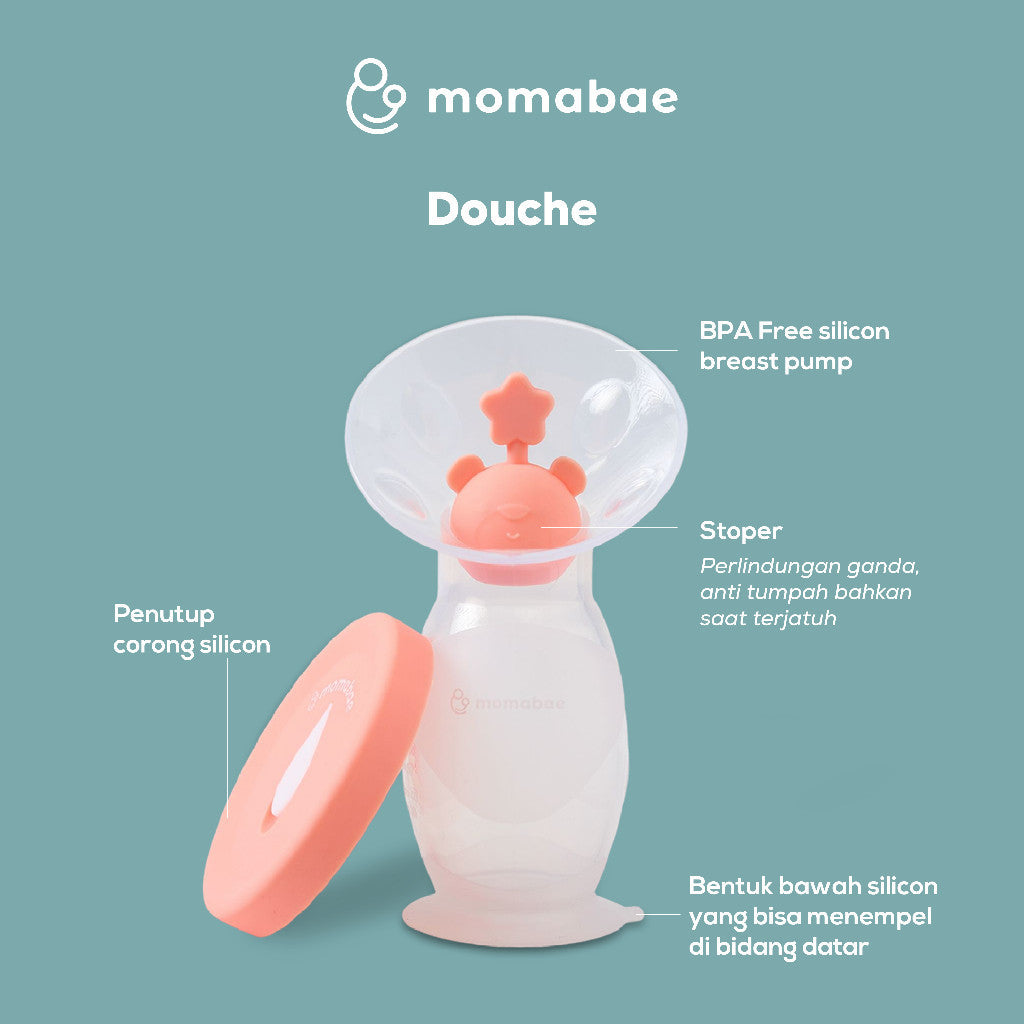 MOMABAE -  DOUCHE Silicone Breastpump Premium Pack Pompa ASI Silikon Ibu Menyusui