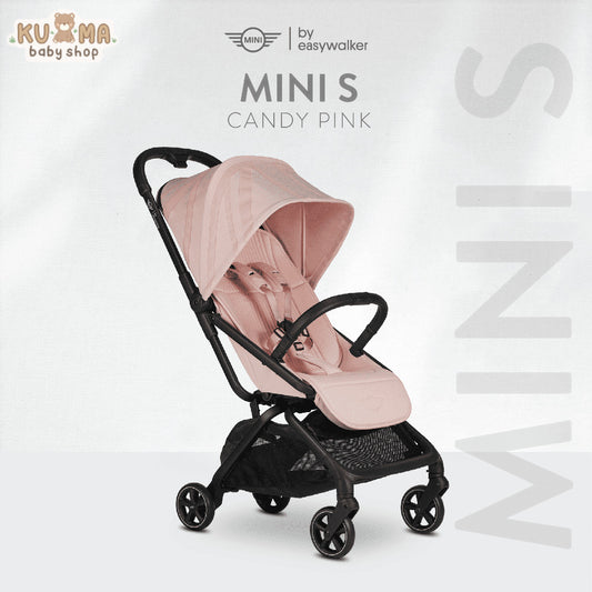 Easywalker Stroller MINI S Mmehuillet Autofold Cabin Size Stroller Candy Pink