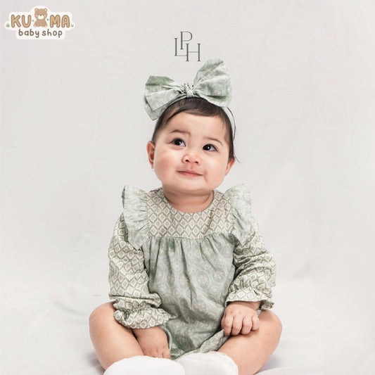 Little Palmerhaus 0-12 Bulan Mahari Baby Gamis / Gamis Bayi Baju Raya / Dress Lebaran Bayi Perempuan Family Series CBKS