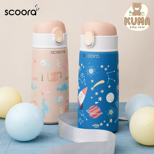 SCOORA Zoy Botol Minum Stainless Anak Dengan Sedotan Tumbler 480ml