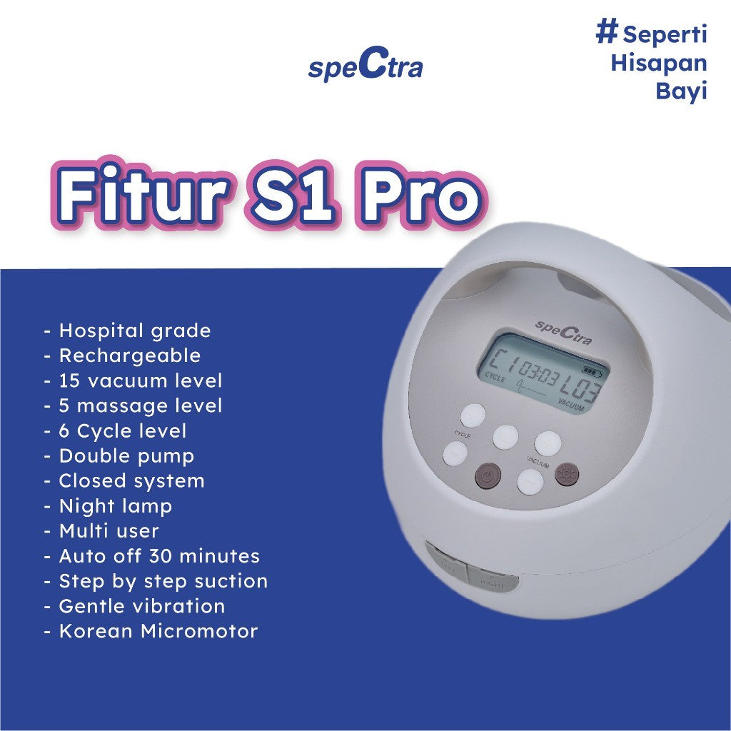 Spectra S1Pro Double Electric Breastpump - Pompa Asi Elektrik Ganda