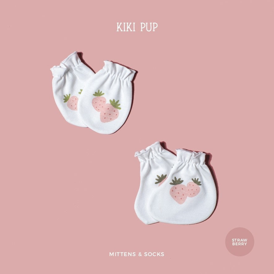 KIKI PUP - Mittens & Socks (Tropical Fruits) - Sarung tangan kaki bayi