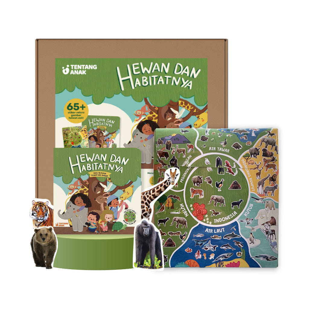 Tentang Anak - Velcro Activity Book: Hewan dan Habitatnya | Busy Book | Buku Anak