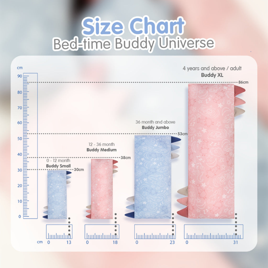 Baabaasheepz Bedtime Buddy Baa Baa in the Universe S/M/L/XL/Jumbo Bantal Anak