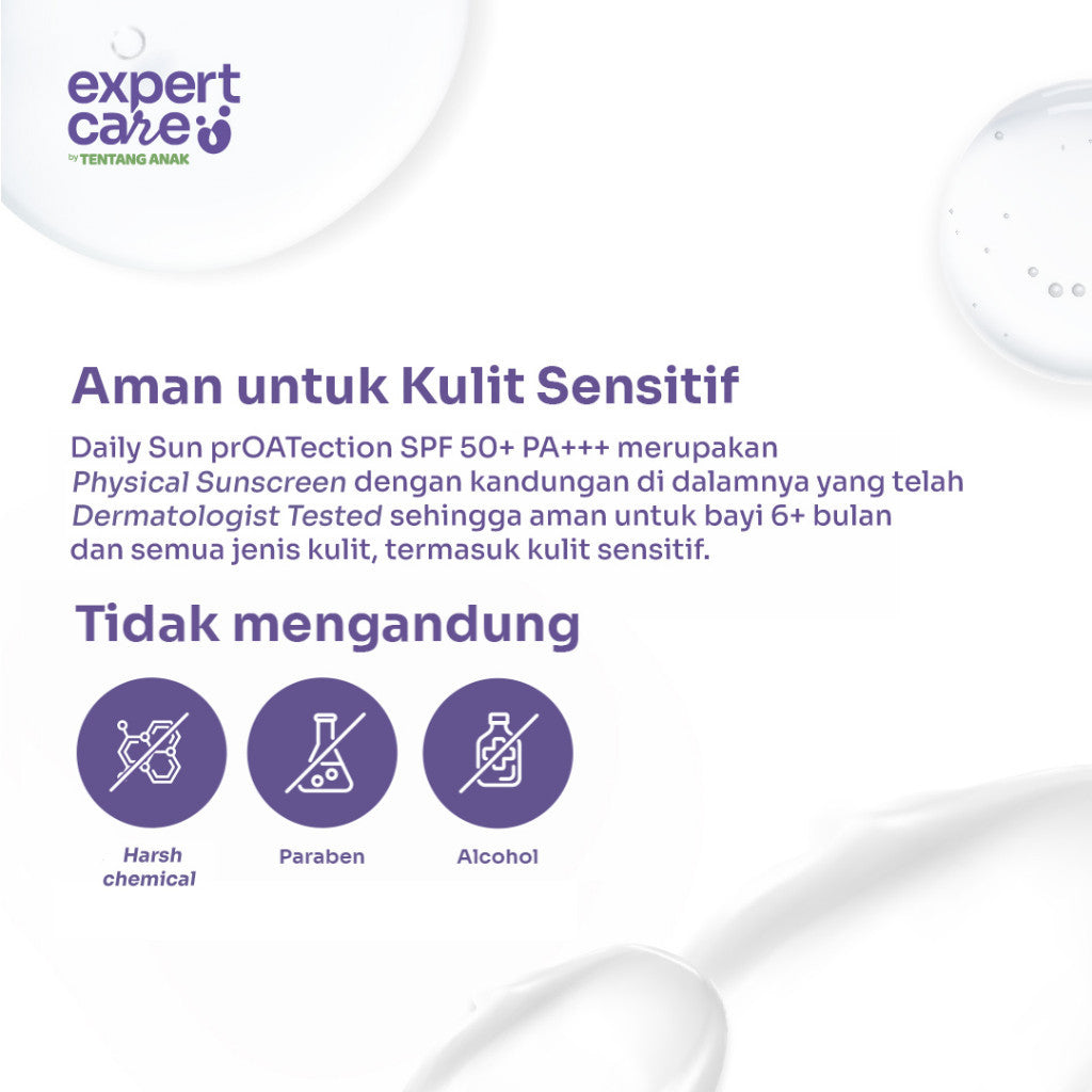 Expert Care Physical Sunscreen SPF 50+ PA+++ | Sunscreen Anak & Bayi Sun Lotion