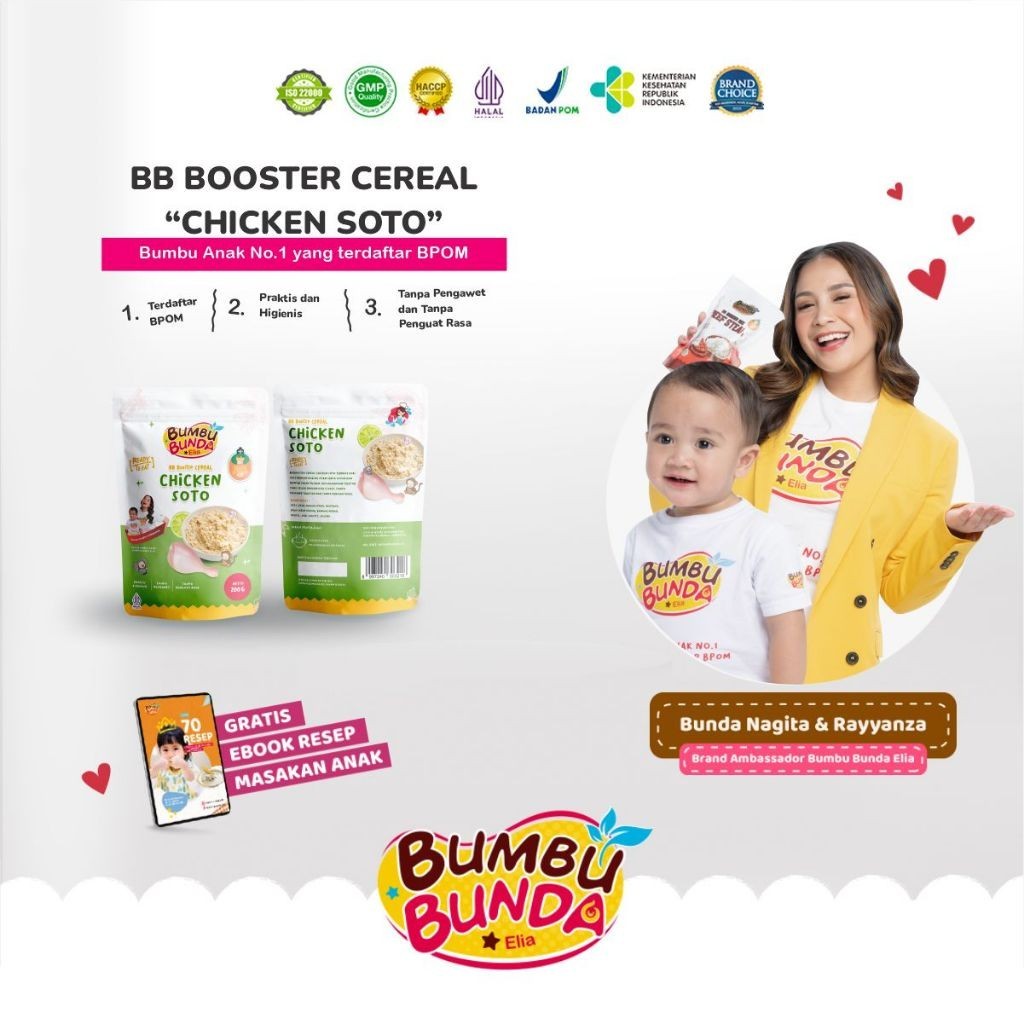 Bumbu Bunda Elia BB Booster Cereal BB Booster MPASI Cereal Mpasi BB Booster